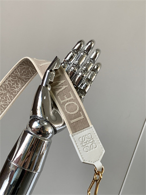 Loewe Anagram strap in jacquard and calfskin