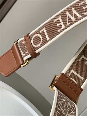 Loewe Anagram strap in jacquard and calfskin