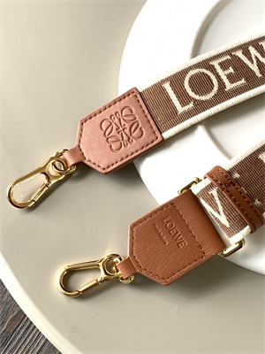 Loewe Anagram strap in jacquard and calfskin