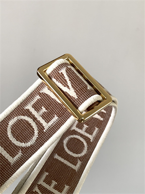 Loewe Anagram strap in jacquard and calfskin