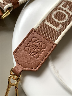Loewe Anagram strap in jacquard and calfskin