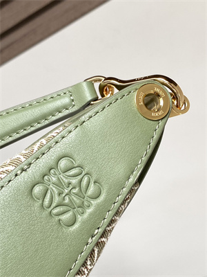 Loewe Luna bag in Anagram jacquard and classic calfskin