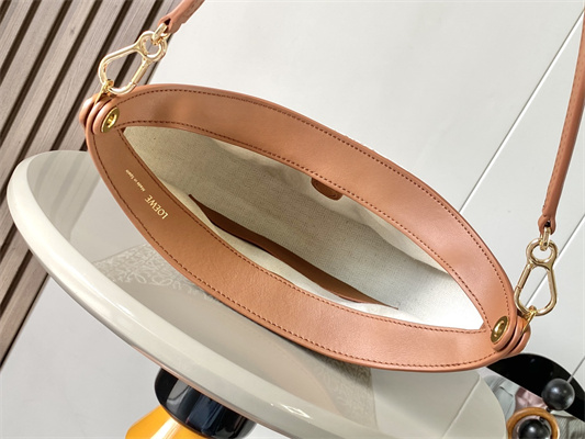 Loewe Luna bag in Anagram jacquard and classic calfskin