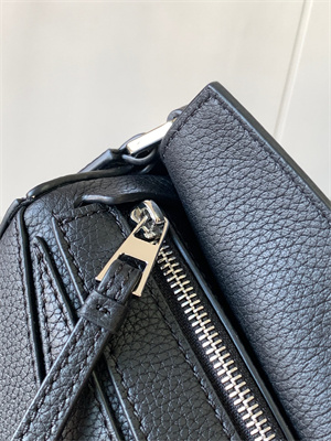 Loewe Mini Puzzle Bag In Soft Grained Calfskin Black