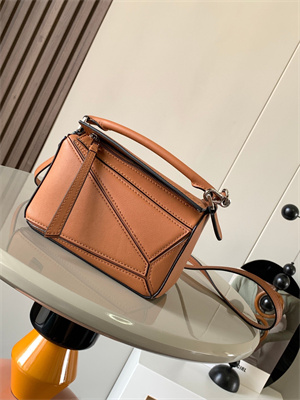 Loewe Mini Puzzle Bag In Soft Grained Calfskin