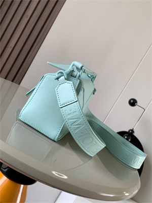 Loewe Mini Puzzle Bag In Soft Grained Calfskin With Wide Strap