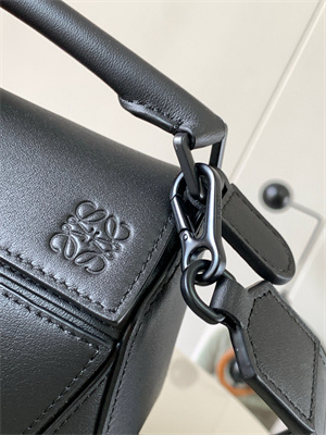 Loewe Mini Puzzle Bag In Soft Grained Calfskin With Wide Strap