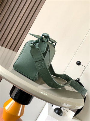 Loewe Mini Puzzle Bag In Soft Grained Calfskin With Wide Strap