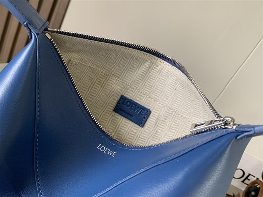 Loewe Puzzle Fold Wash Bag In Shiny Calfskin