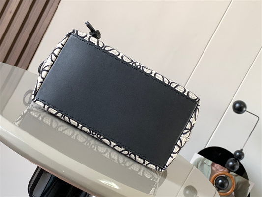 Loewe Cubi Bag In Anagram Jacquard and Calfskin