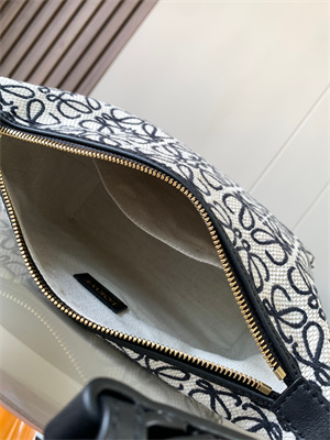 Loewe Cubi Bag In Anagram Jacquard and Calfskin