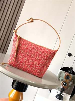 Loewe Cubi Bag In Anagram Jacquard and Calfskin