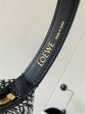 Loewe Cubi Bag In Anagram Jacquard and Calfskin