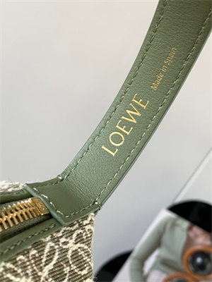 Loewe Cubi Bag In Anagram Jacquard and Calfskin