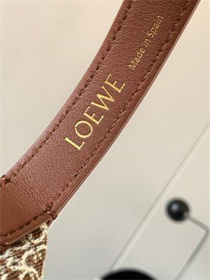 Loewe Cubi Bag In Anagram Jacquard and Calfskin
