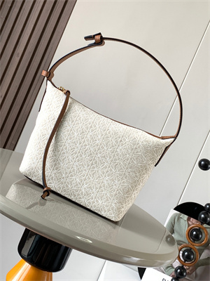 Loewe Cubi Bag In Anagram Jacquard and Calfskin