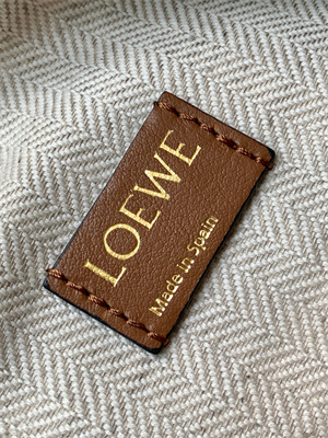 Loewe Cubi Bag In Anagram Jacquard and Calfskin