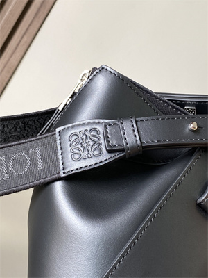 Loewe Compact Hammock bag in satin calfskin With Jacquard Strap