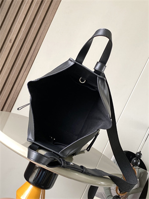 Loewe Compact Hammock bag in satin calfskin With Jacquard Strap