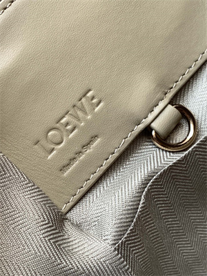 Loewe Compact Hammock bag in satin calfskin With Jacquard Strap