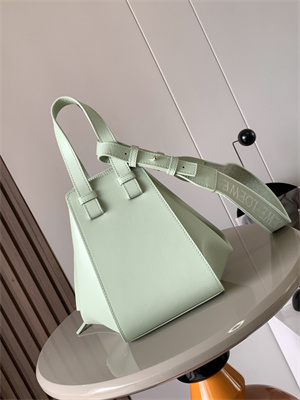 Loewe Compact Hammock bag in satin calfskin With Jacquard Strap