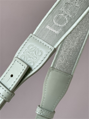 Loewe Compact Hammock bag in satin calfskin With Jacquard Strap