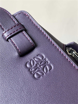 Loewe Compact Hammock bag in satin calfskin With Jacquard Strap