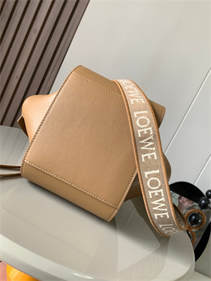 Loewe Compact Hammock bag in satin calfskin With Jacquard Strap