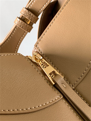 Loewe Compact Hammock bag in satin calfskin With Jacquard Strap