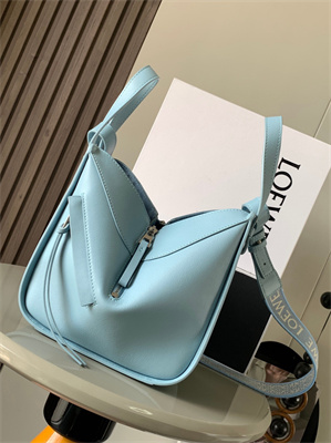 Loewe Compact Hammock bag in satin calfskin With Jacquard Strap