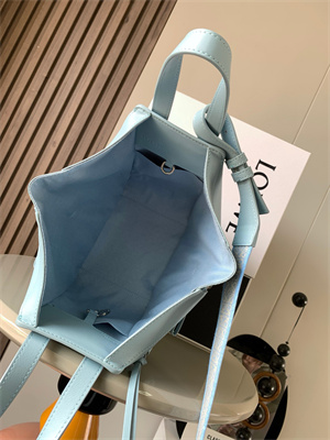 Loewe Compact Hammock bag in satin calfskin With Jacquard Strap