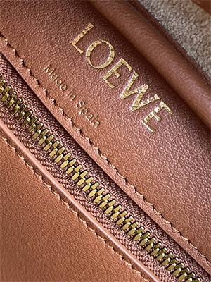 Loewe Amazona 23 Bag In Anagram Jacquard and Calfskin Brown