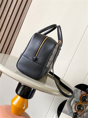 Loewe Amazona 28 Bag In Anagram Jacquard and Calfskin Black