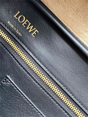 Loewe Amazona 28 Bag In Anagram Jacquard and Calfskin Black