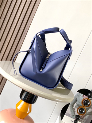 Loewe Compact Hammock bag in satin calfskin With Jacquard Strap