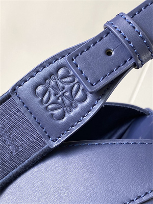 Loewe Compact Hammock bag in satin calfskin With Jacquard Strap