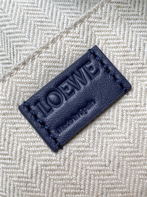 Loewe Puzzle Fold Wash Bag In Shinny Calfskin