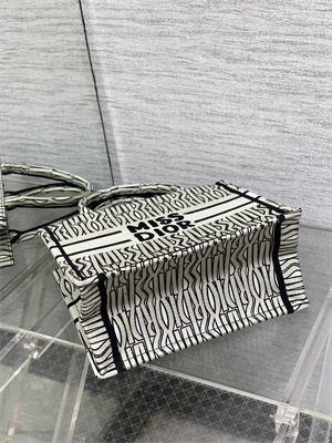 CD Miss Dior Small Book Tote Allover Emb Green