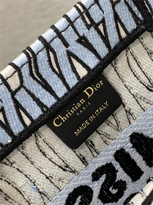 CD Miss Dior Small Book Tote Allover Emb Pale Blue