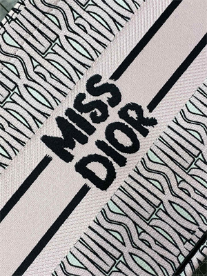 CD Miss Dior Medium Book Tote Allover Emb Pale Pink