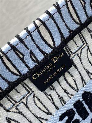 CD Miss Dior Medium Book Tote Allover Emb Pale Blue