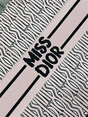 CD Miss Dior Large Book Tote Allover Emb Pale Pink