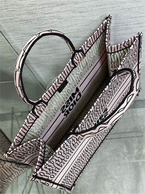 CD Miss Dior Large Book Tote Allover Emb Pale Pink