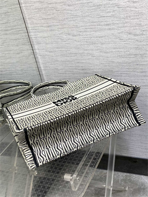 CD Miss Dior Large Book Tote Allover Emb Green