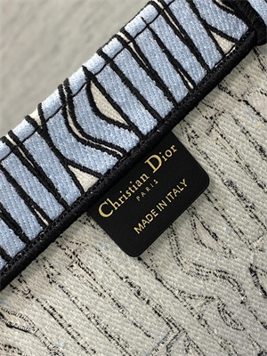 CD Miss Dior Large Book Tote Allover Emb Pale Blue