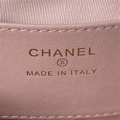 Chanel CLUTCH WITH CHAIN Lambskin Gold-Tone Metal Pink AP4028