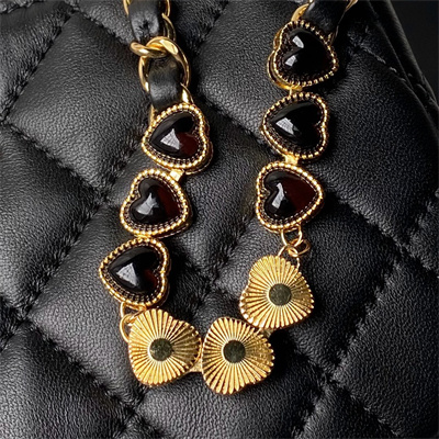 Chanel Hobo Bag Lambskin Gold Tone Metal Black AS3786