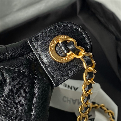 Chanel Waist Bag Shiny Lambskin, Enamel & Gold-Tone Metal Black AS4113