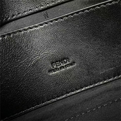 Fen.di BAGUETTE Phone Pouch Nappa Leather Black