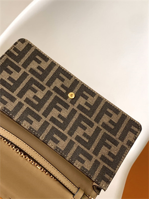 Fen.di WOC Baguette FF Fabric Brown
